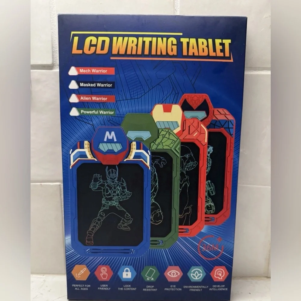 Mech Warrior (Spider-Man) LCD Writing Tablet - Blue, Green, Red
